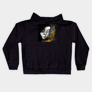 Buddha abstract art Kids Hoodie